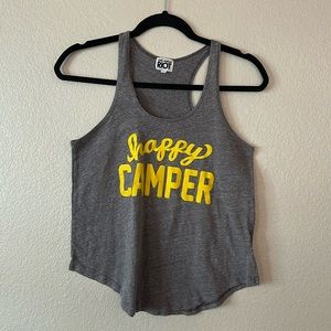 Happy Camper Camp Athletic Casual Flowy Tank Small